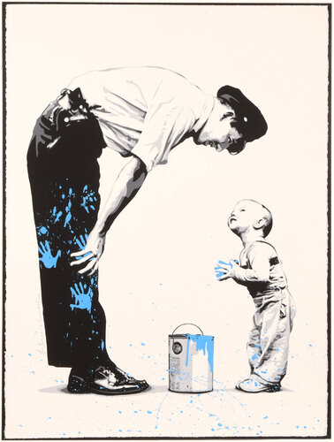 Not Guilty (Blue) di Mr. Brainwash, Stampa in vendita su Singulart