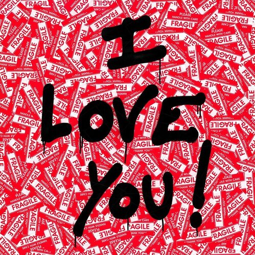 I Love You! di Mr. Brainwash, Altri media in vendita su Singulart