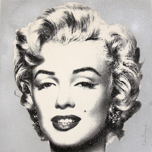 Mr. Brainwash – Diamond Girl – Marilyn Monroe (Silver) di Mr. Brainwash, Stampa in vendita su Singulart