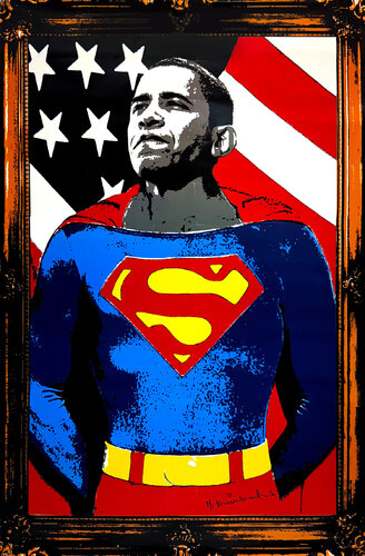 Obama Superman' di Mr. Brainwash, Stampa in vendita su Singulart