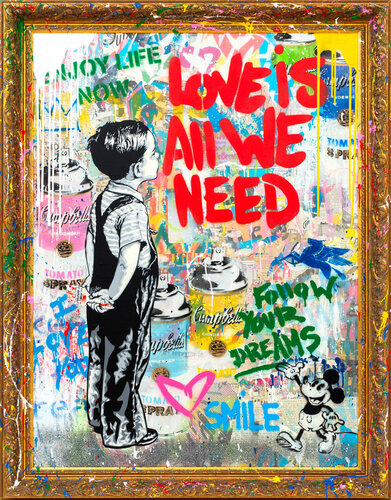 With All My Love van Mr. Brainwash, Andere media te koop op Singulart