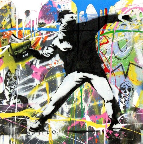 Banksy Thrower (19) van Mr. Brainwash, Andere media te koop op Singulart