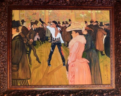 Michael Jackson-Loutrec van Mr. Brainwash, Afdruk te koop op Singulart