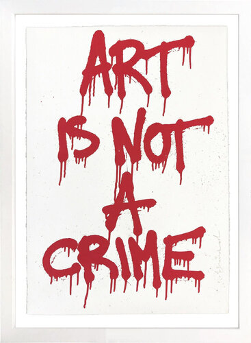 ART IS NOT A CRIME van Mr. Brainwash, Afdruk te koop op Singulart