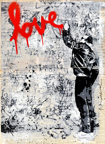 The wall van Mr. Brainwash, Andere media te koop op Singulart