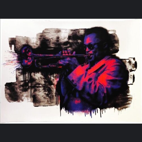 Miles Davies (Purple/Orange) van Mr. Brainwash, Afdruk te koop op Singulart