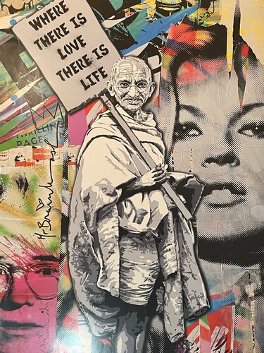 Mr. Brainwash Where There is Love There is Life Lithograph van Mr. Brainwash, Afdruk te koop op Singulart