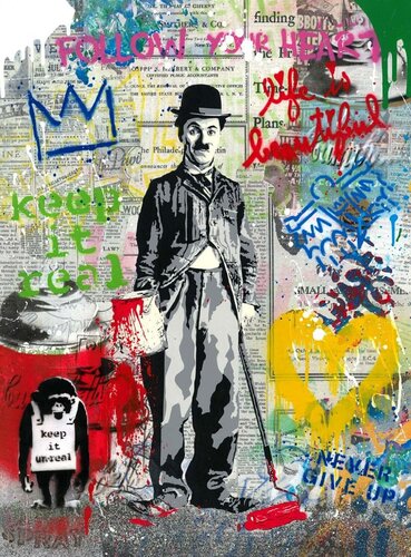 Chaplin van Mr. Brainwash, Andere media te koop op Singulart