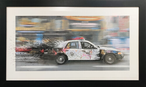 Metro Polisa, Framed van Mr. Brainwash, Afdruk te koop op Singulart