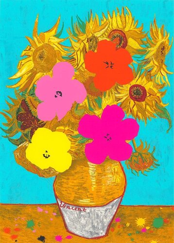 Pop Flowers van Mr. Brainwash, Afdruk te koop op Singulart