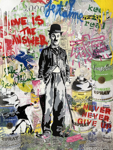 Einstein van Mr. Brainwash, Schilderij te koop op Singulart