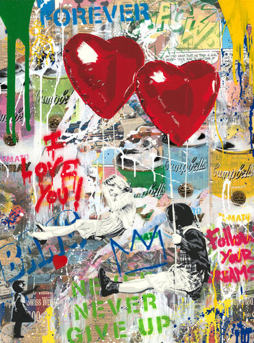 Love Is In The Air van Mr. Brainwash, Werk op papier te koop op Singulart