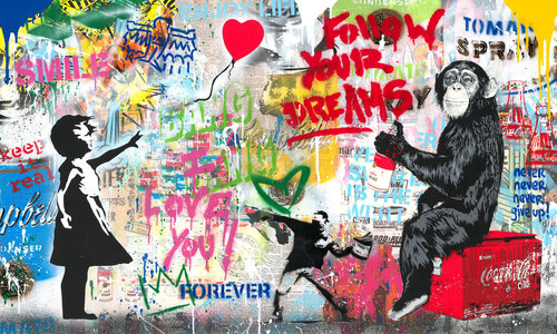 Pop Wall van Mr. Brainwash, Werk op papier te koop op Singulart