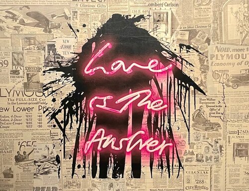 Love On van Mr. Brainwash, Schilderij te koop op Singulart