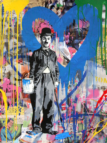 CHAPLIN van Mr. Brainwash, Andere media te koop op Singulart