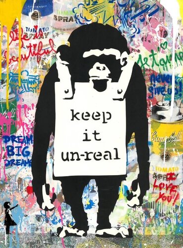 Keep It Unreal van Mr. Brainwash, Schilderij te koop op Singulart