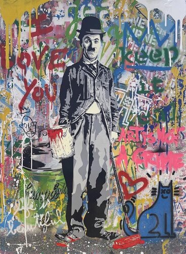 Chaplin van Mr. Brainwash, Andere media te koop op Singulart