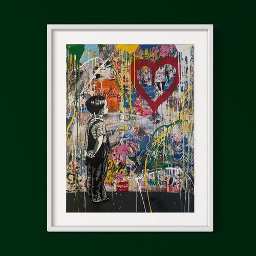 With All My Love van Mr. Brainwash, Schilderij te koop op Singulart