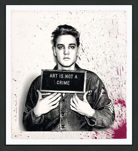 HAPPY BIRTHDAY ELVIS! - JAILHOUSE POP van Mr. Brainwash, Afdruk te koop op Singulart