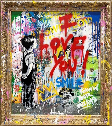 With All Love van Mr. Brainwash, Andere media te koop op Singulart