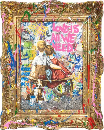 Work Well Together van Mr. Brainwash, Schilderij te koop op Singulart