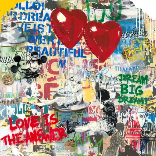 Love Is In The Air van Mr. Brainwash, Andere media te koop op Singulart