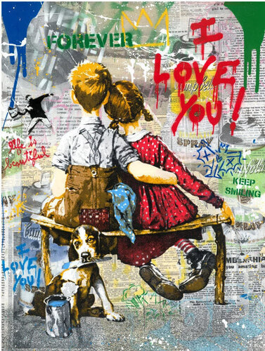Work Well Together van Mr. Brainwash, Afdruk te koop op Singulart