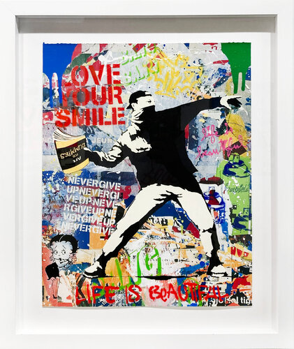 Banksy Thrower van Mr. Brainwash, Andere media te koop op Singulart