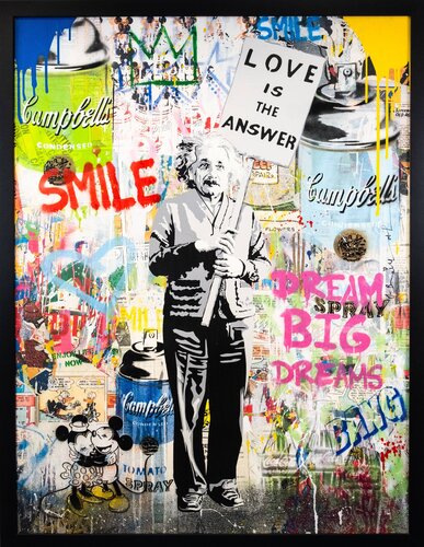 Einstein van Mr. Brainwash, Schilderij te koop op Singulart