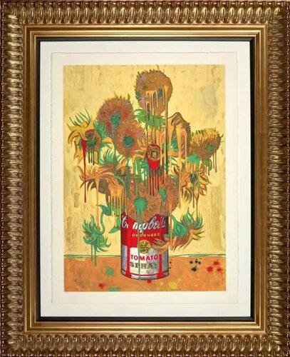 Drip Flowers van Mr. Brainwash, Afdruk te koop op Singulart