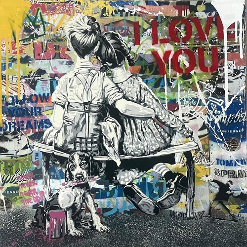 Work Well Together van Mr. Brainwash, Schilderij te koop op Singulart