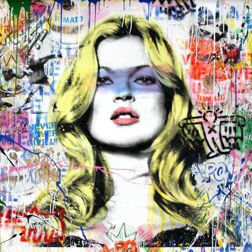 Kate Moss by Mr. Brainwash, 종이 for Sale on Singulart