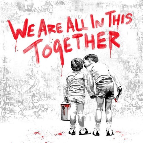 We Are All In This Together van Mr. Brainwash, Werk op papier te koop op Singulart