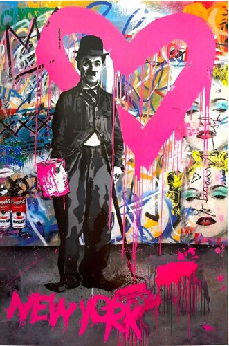 Charlie Chaplin, Madonna, New York Love by Mr. Brainwash, Print for Sale on Singulart
