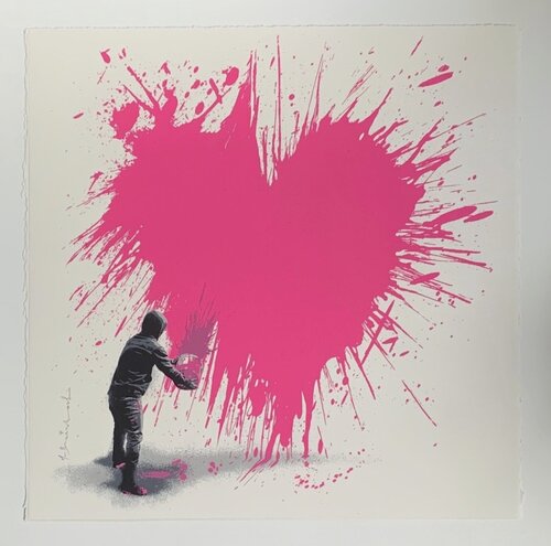 Secret Admirer (Pink) de Mr. Brainwash, Impresión a la venta en Singulart