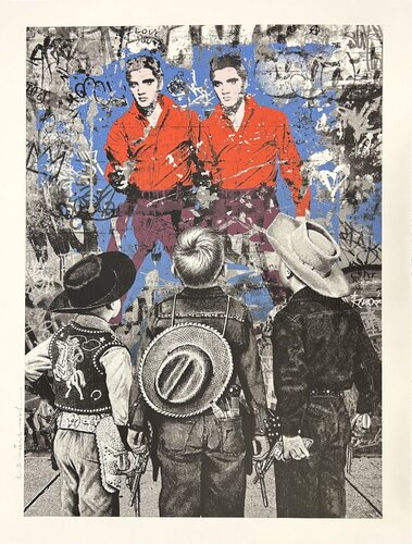 Playing Cowboy  by Mr. Brainwash, Print for Sale on Singulart