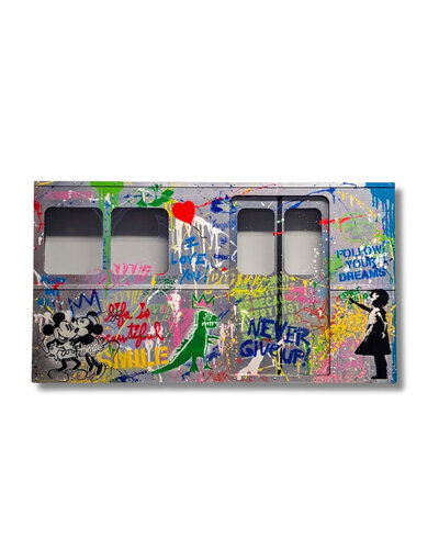 Subway - Never Give Up, 2024 van Mr. Brainwash, Andere media te koop op Singulart