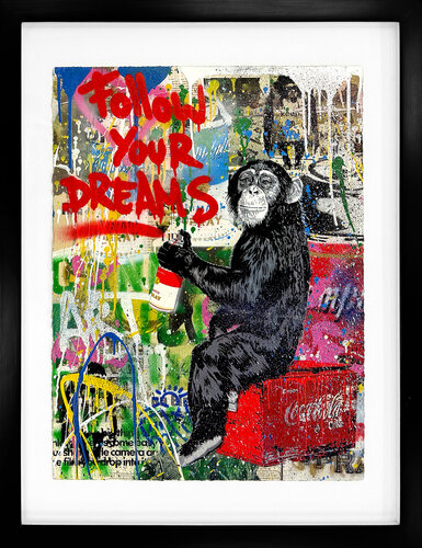 Everyday Life (original painting on paper) by Mr. Brainwash, Painting for Sale on Singulart
