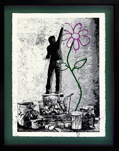 Eternity (rare framed hand finished screen print) van Mr. Brainwash, Afdruk te koop op Singulart