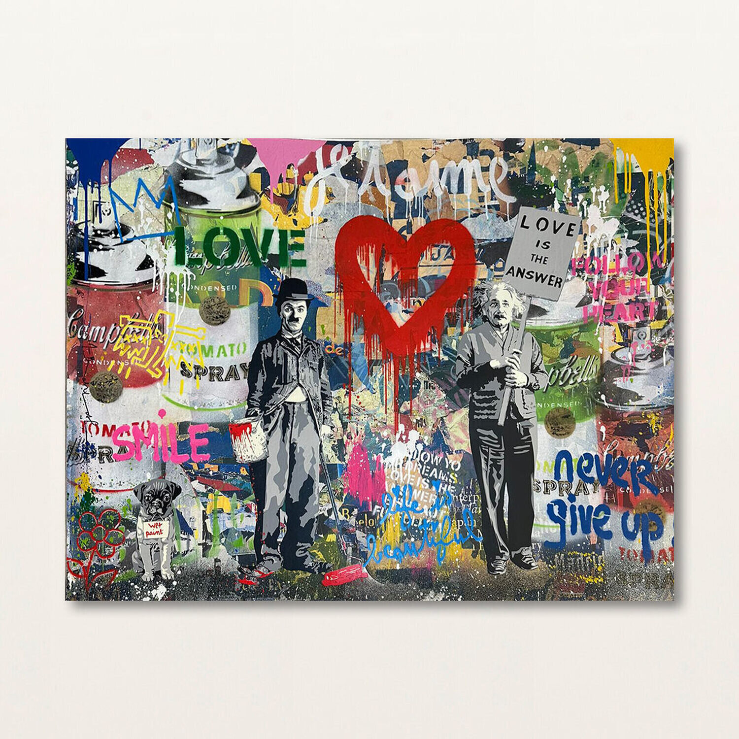 Juxtapose Mr. Brainwash Stampa in vendita