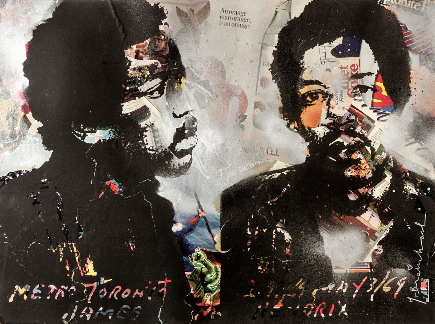Jimi Hendrix Mr. Brainwash Stampa in vendita