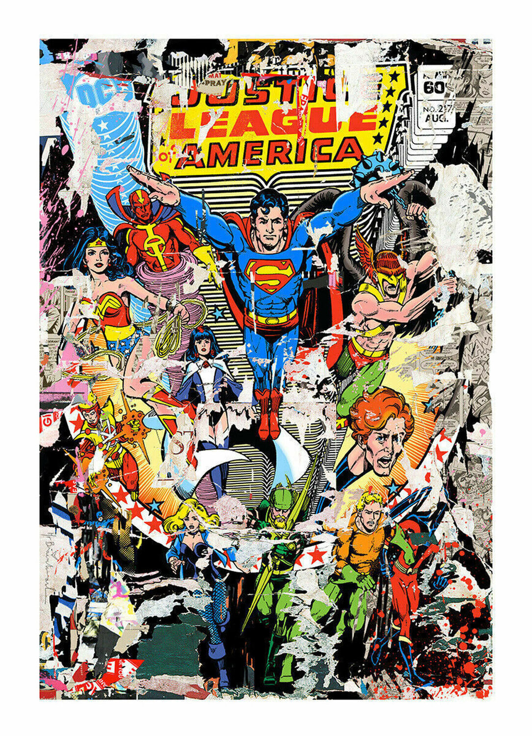 THE HEROES Mr. Brainwash Afdruk te koop