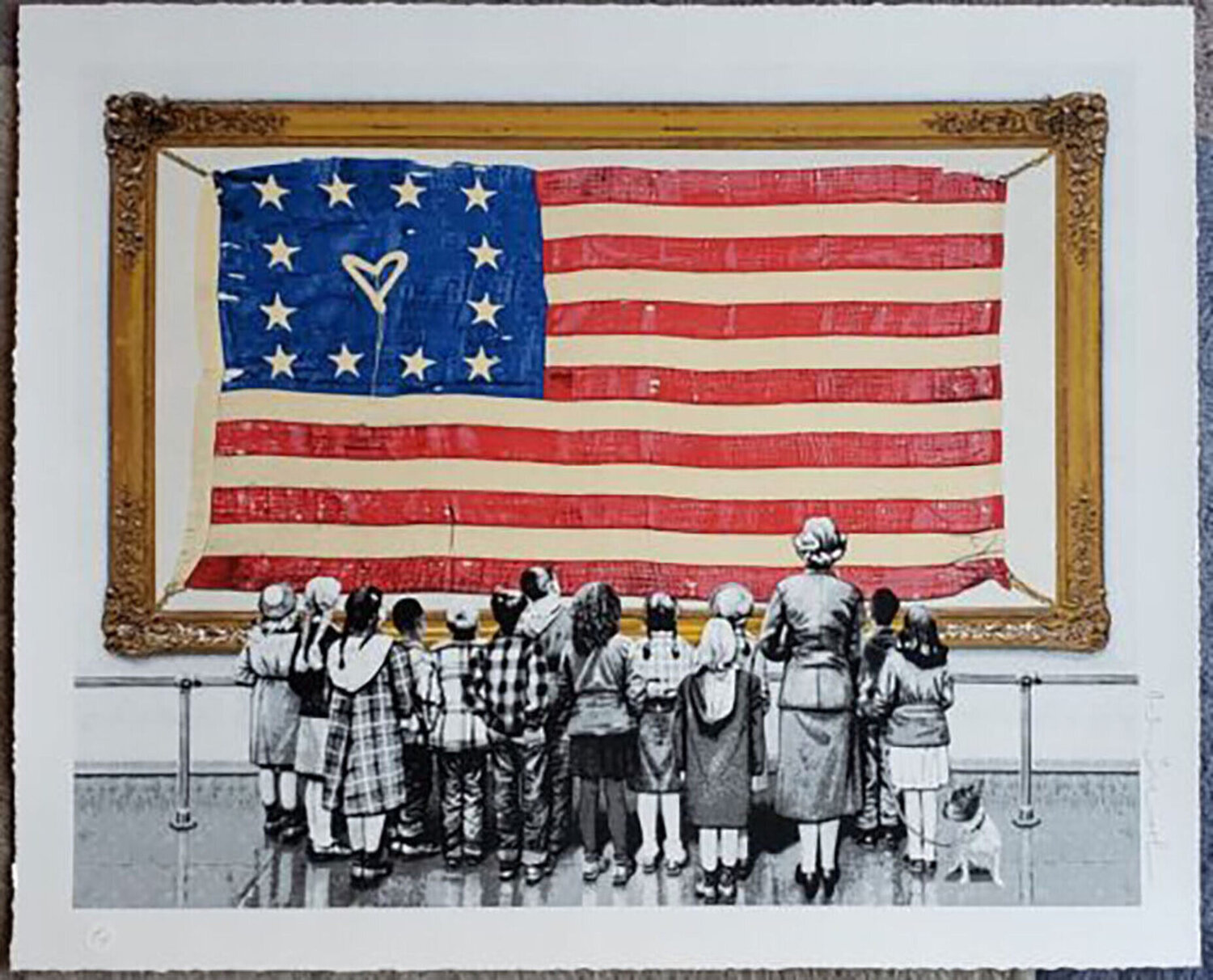 Old Glory Mr. Brainwash Afdruk te koop