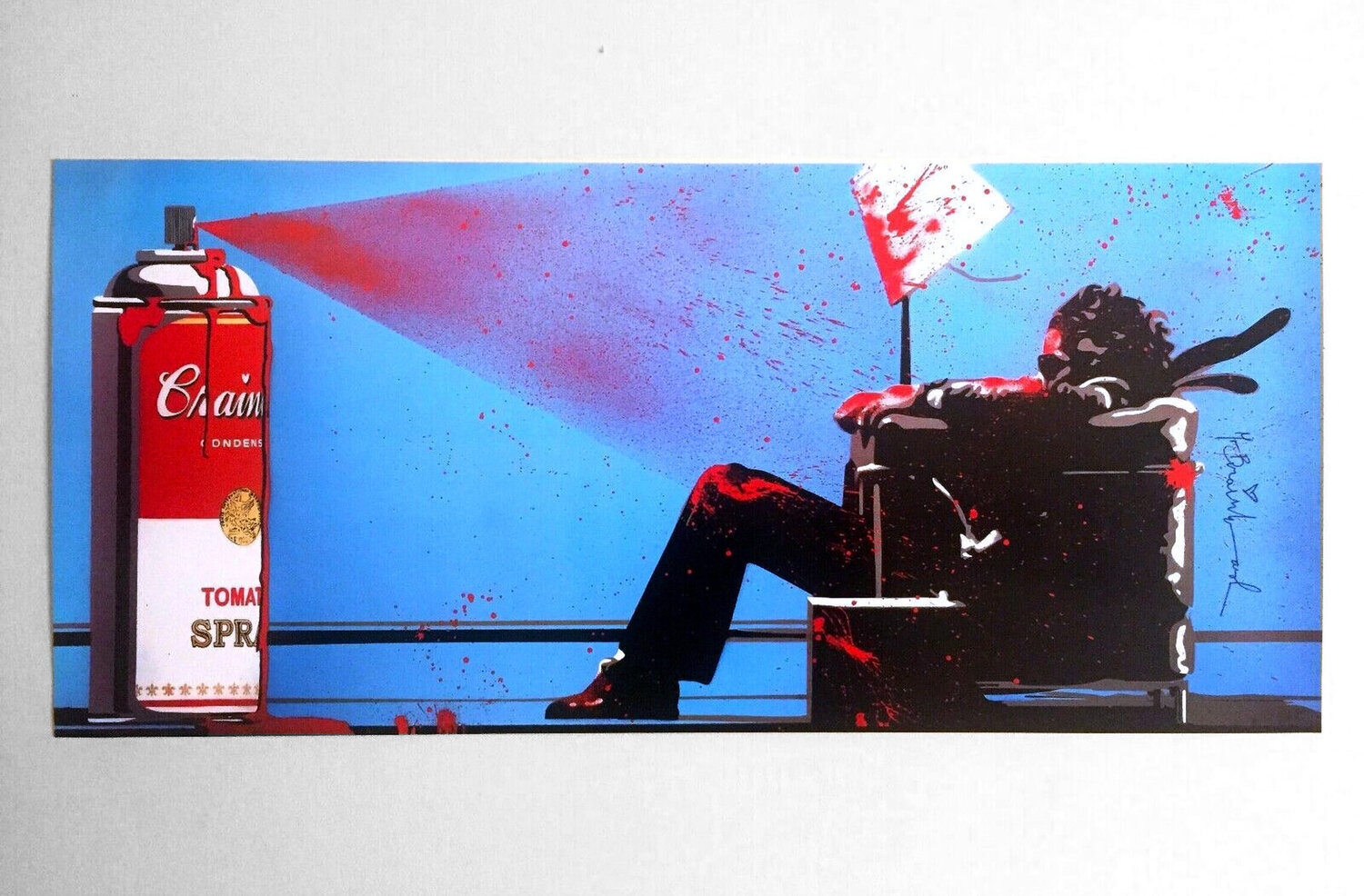Max Spray, Signed Mr. Brainwash Afdruk te koop