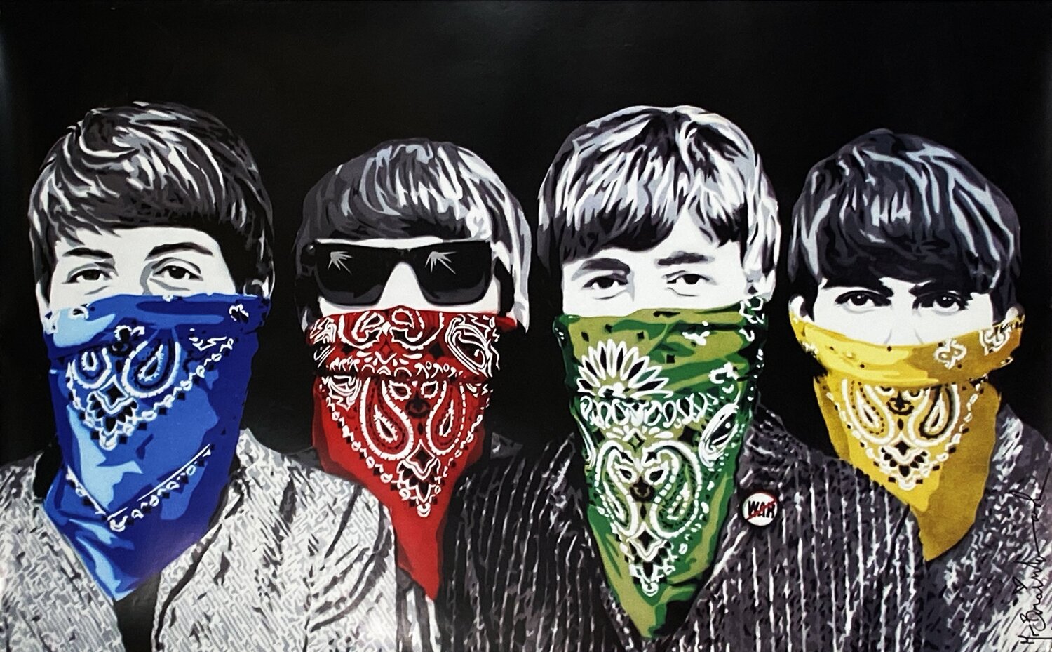 Beatles Banditos Mr. Brainwash Afdruk te koop