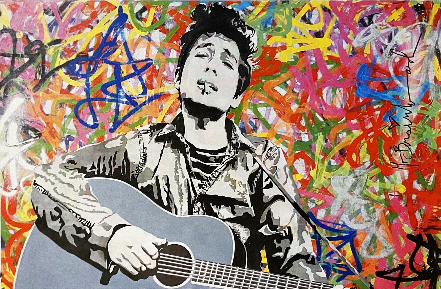 Bob Dylan Mr. Brainwash Afdruk te koop
