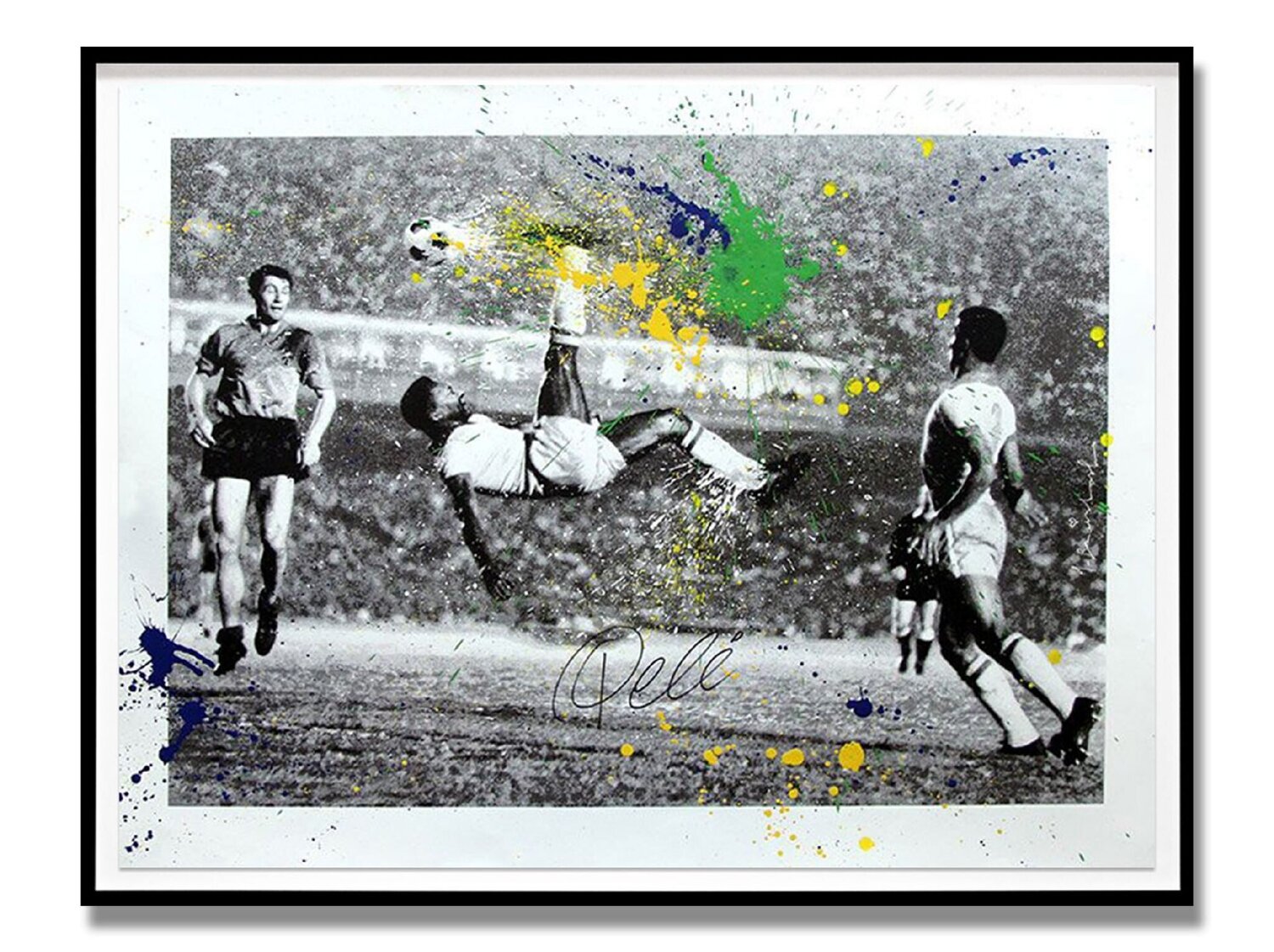 King Pelé Mr. Brainwash Afdruk te koop