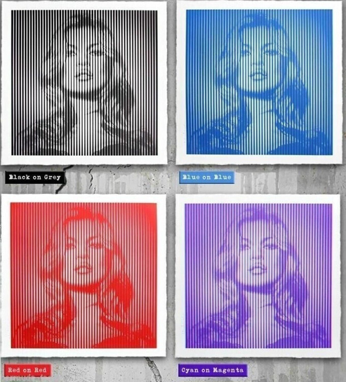 Fame Kate Moss Set Mr. Brainwash Stampa in vendita