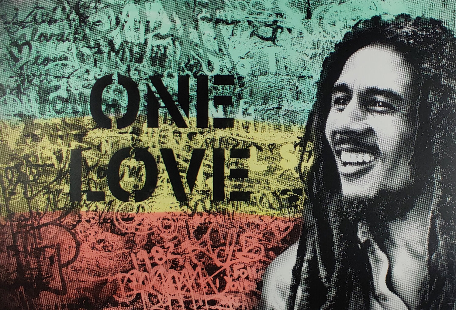 Bob Marley, Happy Birthday, Large Format Mr. Brainwash Altri media in vendita