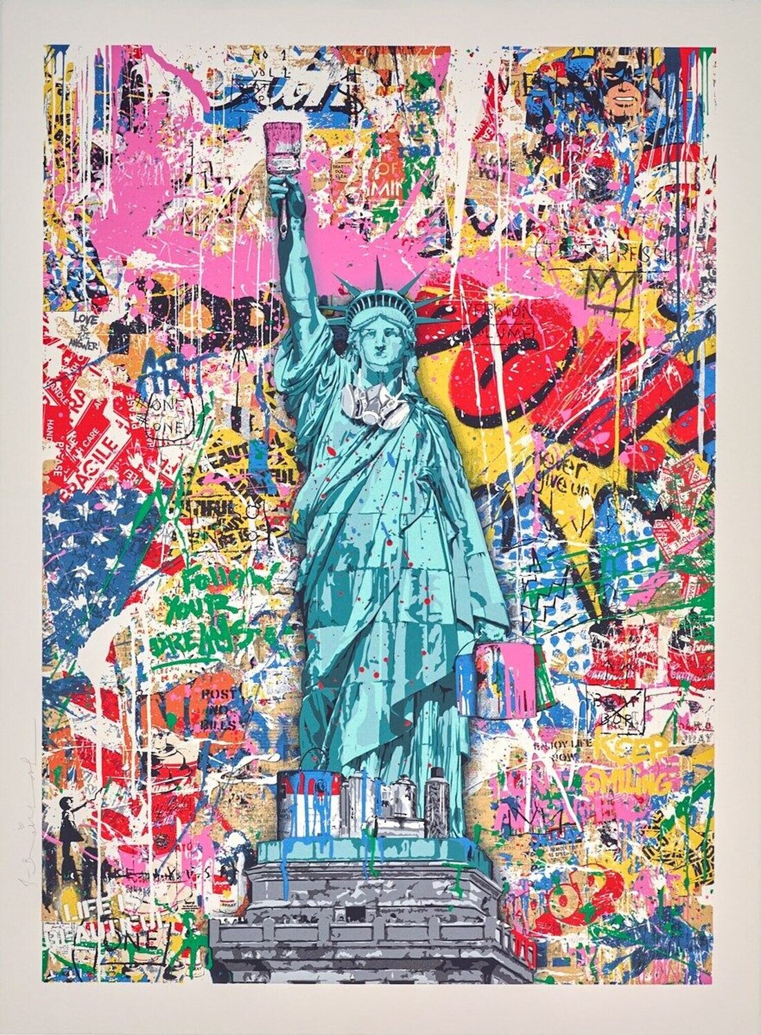 Liberty '22 Mr. Brainwash Afdruk te koop